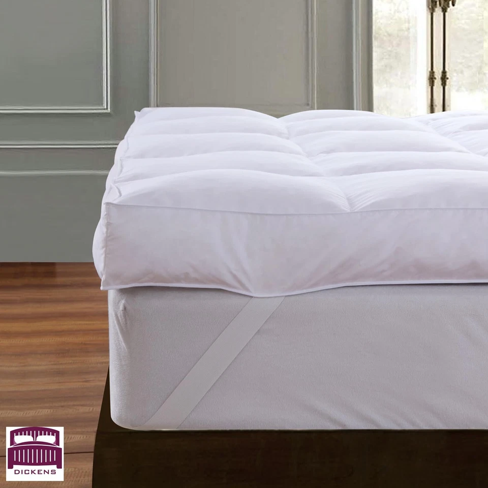 DICKENS 12.5CM GOOSE FEATHER & DOWN MATTRESS TOPPER ENHANCER 5" INCH DOUBLE SIZE