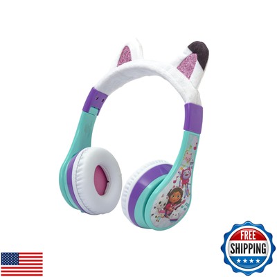 eKids Gabbys Dollhouse Kids Wireless Headphones for Kids, Bluetooth Headphone