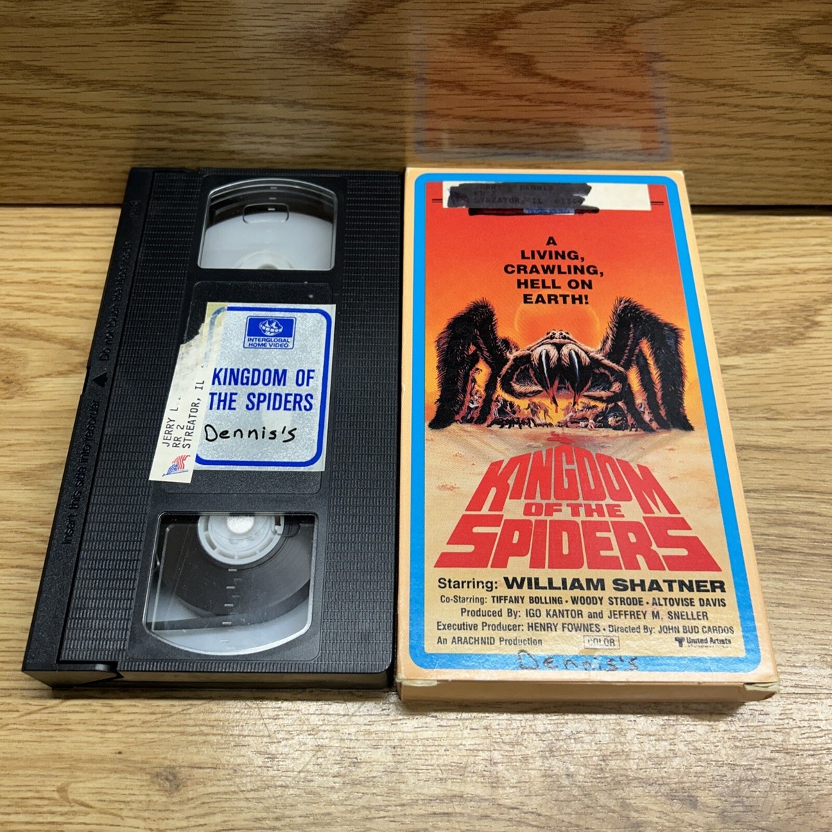 Kingdom Of The Spiders VHS VCR Video Tape Used Movie William