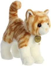 Aurora - Miyoni - 9" Orange Tabby Cat Realistic Stuffed Animal
