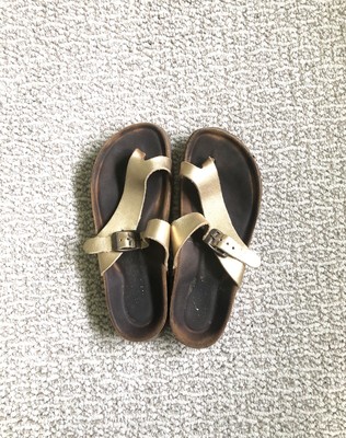 naot gold sandals