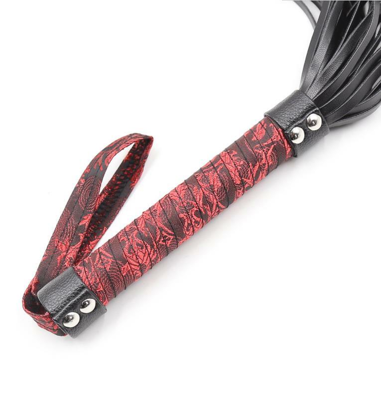 Antiquity Horse Folgger Whip Faux Leather Flogger Riding Crop Handle Roleplay