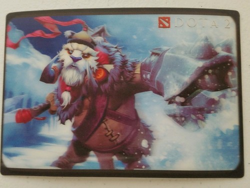 Dota 2 Valve Steam TI4 Tusk 3D Lenticular Postkarte Dotakins sehr selten - Bild 4 von 5