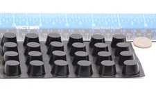 3/8" Tall x 5/8" Diameter Rubber Feet Desktop Electronics  3M Adhesive Backing