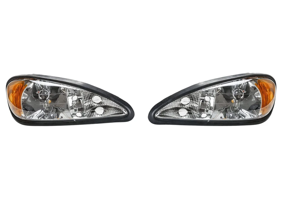 NUEVO Conjunto Faros Faros Izquierdo y Derecho para 99-05 Pontiac Grand Am Par Foto 2 de 4