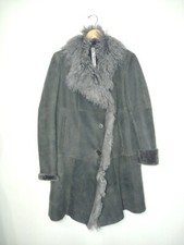 Medium Gimo's Gms-75 Grey Shearling Mid-length Coat