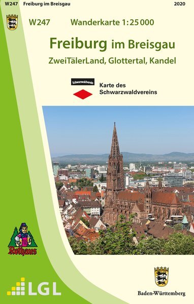 Thumbnail - Wanderkarte 1:25 000 Freiburg Breisgau | 2024 | Deutsch