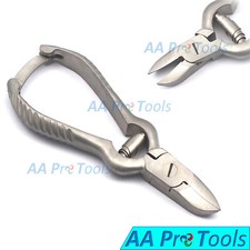 Nail Clipper Pliers Cutter Nipper Barrel Spring Ingrown Toe Nail Stainless Steel