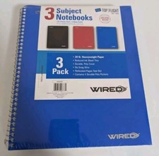 Top Flight 3 Subject Notebook 3 Pack