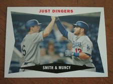 2020  TOPPS ARCHIVES   1960 COMBO CARDS  JUST DINGERS   # 60CC-SM  LA DODGERS