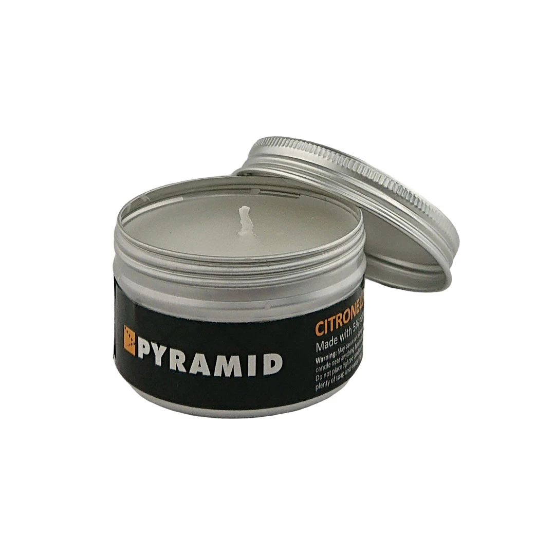 Pyramid Insect Mosquito Repellent Natural Citronella Oil Candles x 2