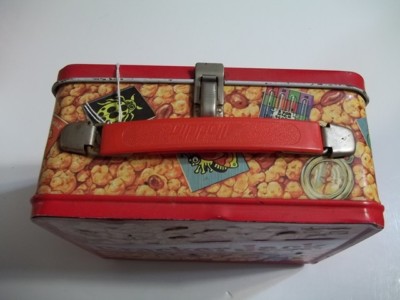 Vtg Cracker Jacks Metal Lunch Box no Thermos Aladdin Candied