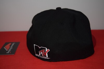 MTV Officially Licensed Snapback Cap - American Flag Design (Black-Red), Adjustable One Size - View #9