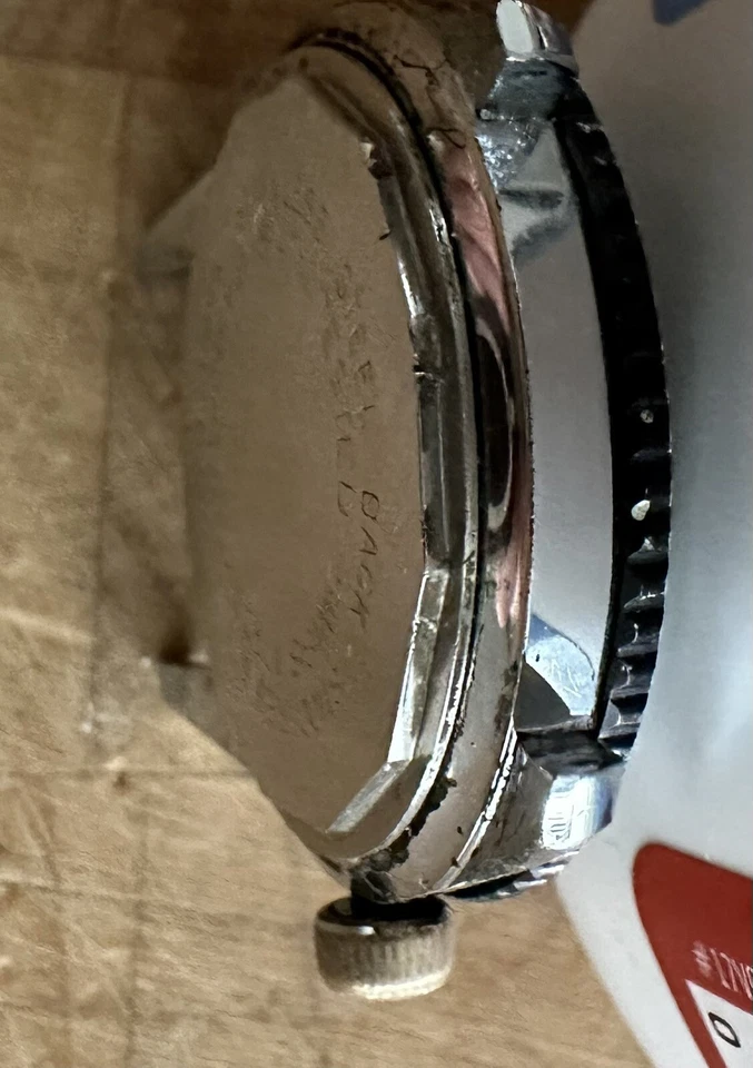 Vogue 复古潜水员手表 5 ATM 日期 17 珠宝旋转表圈不起作用 — 第 3/4 张图片