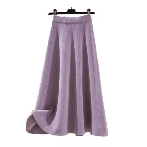 Skirt Set Pullover Sweater Skirt Women's Winter 2 Piece Sweater Autumn Set Skirt - Picture 3 of 14