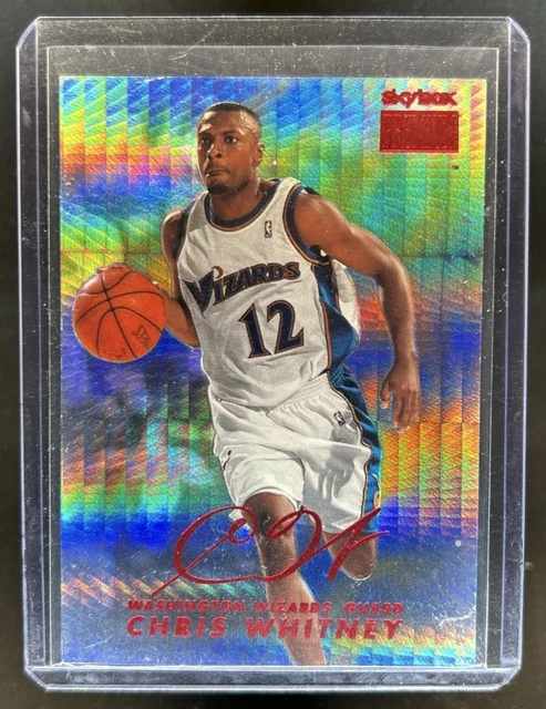 1998-99 Skybox x Premium Chris Whitney Star Rubies #/50 Wizards