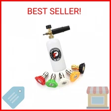 Tool Daily Foam Cannon with 1/4 Inch Quick Connector, 1 Liter, 5 Pressure Washer