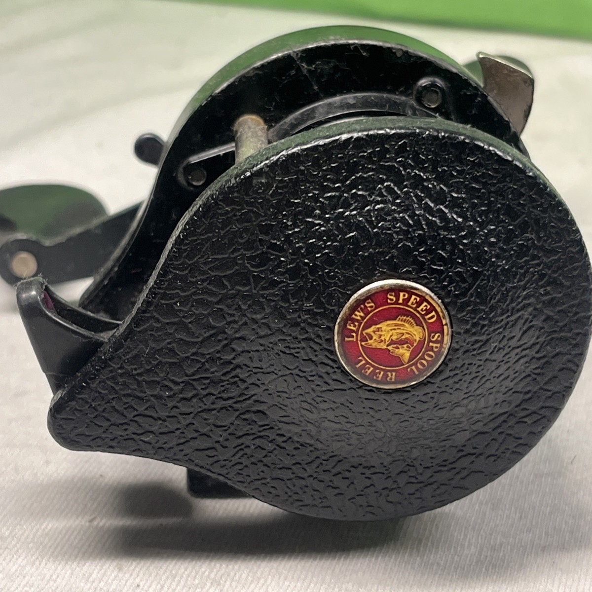 Vintage Lew Childre Baitcasting Reel BB-1NG Speed Spool Black Gold