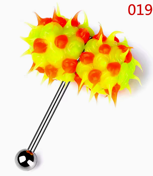 Koosh Metal Tickler Vibrating Tongue Ring 14g Piercing bar Barbell Stud  Battery | eBay Australia