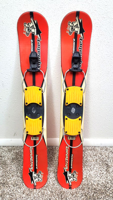 85cm DYNASTAR Twinboard Alphabet Snowblades Short Skis w/ Adjustable Bindings