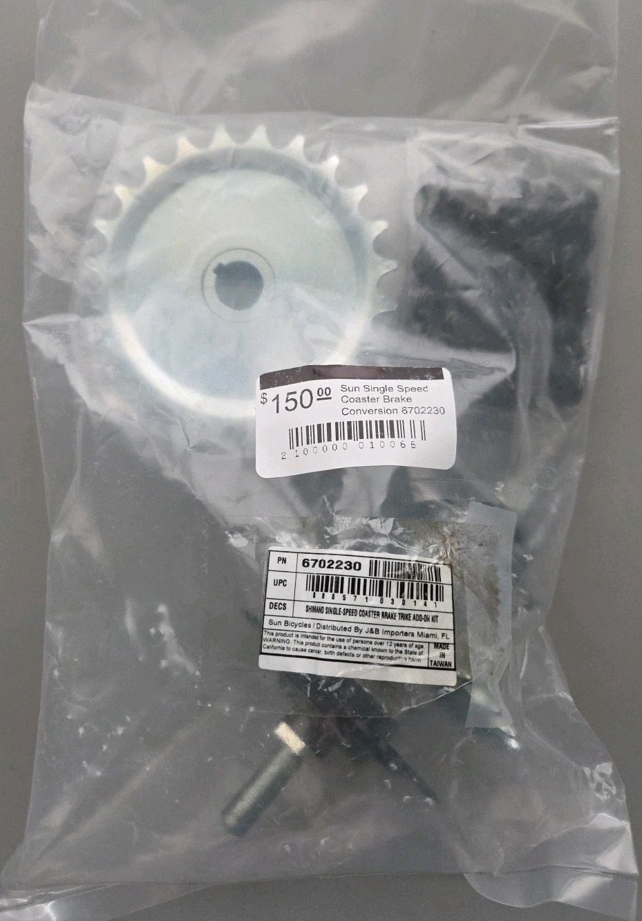 Sun Trike Shimano Single Speed Coaster Brake Conversion 6702230