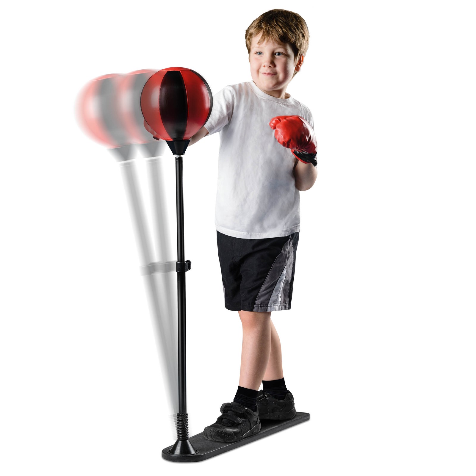 Toyrific Kids Punch Ball with Gloves, 80-120 cm Boxing Bag Set