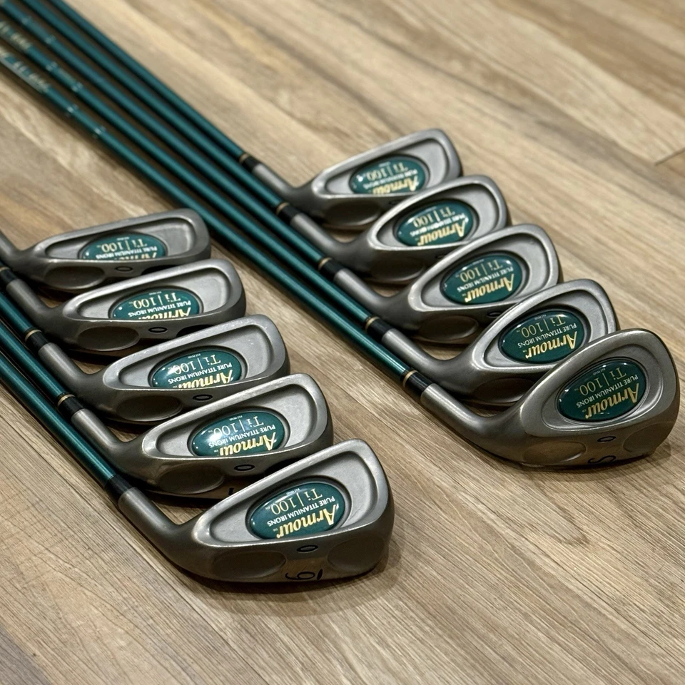 Tommy Armour Ti 100 纯钛铁套装 2-PW+SW 女式硬度石墨完好 — 第 2/4 张图片