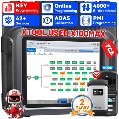 USED XTOOL X100MAX Schlüsselprogrammierer mit ECU-Programmierung OBD2-Scanner