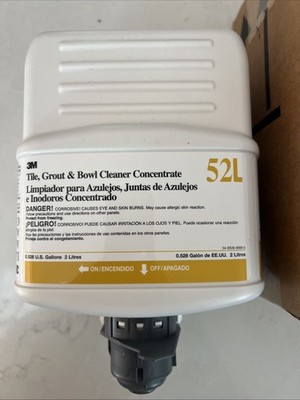 2x 2 liters 3M 52L Tile Grout Bowl Cleaner Concentrate Twist & Fill New In Box
