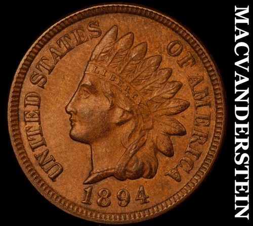 1894 Indian Head Cent-Choice Gem BU ++ Lustrous No Reserve #i6539