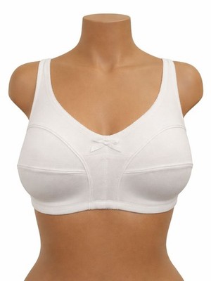 Softschalen BH Basic ohne Bügel Baumwolle von VIANIA 10545237 weiß 34C