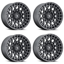 Set 4 16 Vision 349 Savage Satin Black 16x7 Wheels 5x100 15mm Street Rims