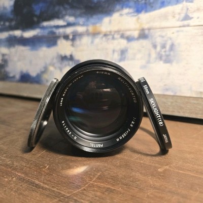 TESTED & CLEAN! Sigma Multi Coated 135mm F/2.8 Pantel Lens JAPAN W/Filter & Cap!