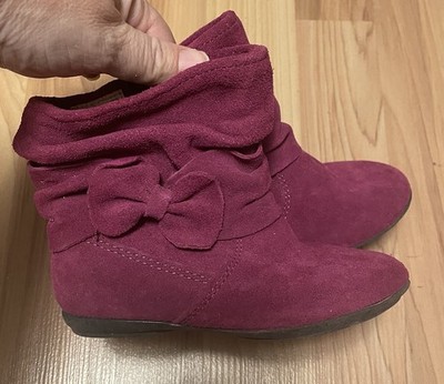 Circo Target Little Girls Pink Raspberry Slouch Boots Size 8 Fall