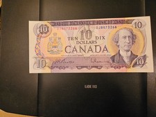 1971 $10 Dollar Bank of Canada Banknote DJ8473266 EF 40