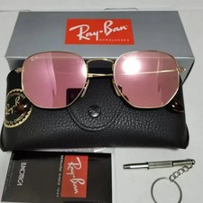 Ray-Ban Sunglasses Hexagonal Flat RB3548N 001/Z2 Gold/Copper Flash 51 mm