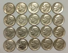 1970-1979 P & D Roosevelt Dime Set Circulated Condition