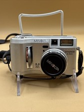 Minolta Dimage S304-3.3MP Digital Camera-Silver-4X Optical Zoom-w/Case-UNTESTED