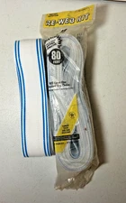 Vintage Rare Re-Web Kits for Lawn Chair Repair, White with Blue