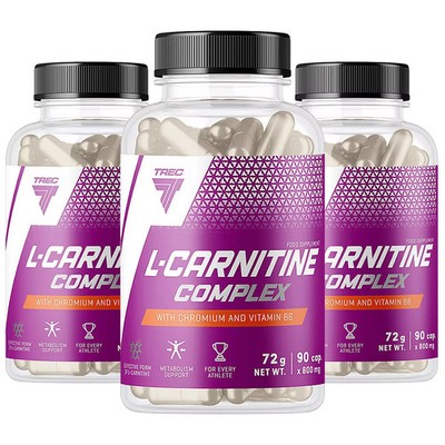 L-CARNITINE COMPLEX - 90-180 Caps - Energy Weight Loss Muscle Recovery Strength