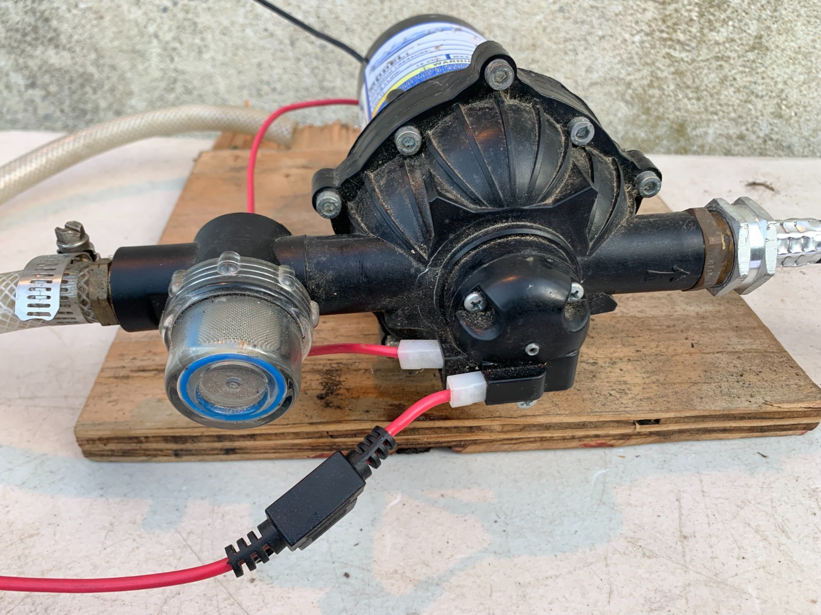 Everflo EF5500 Diaphragm Pump 60 Psi/4.1 Bar 5.5 Gpm 12 Volt VDC 17 Amp