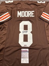 Elijah Moore Autographed Signed XL Custom Browns Jersey- JSA Witnessed