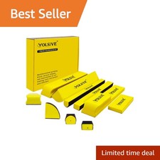 Volsive 7pcs Yellow Sanding Block Set Hook Loop
