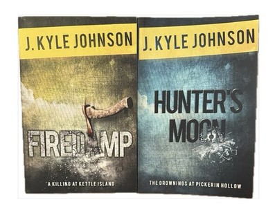 Lot of 2 HUNTER'S MOON  & FIREDAMP(sighned) by J. Kyle Johnson Paperback New