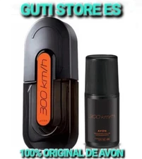 300 KM/H EDT SPRAY & DESODORANTE ROLLON SET MASCULINO DE 2 PIEZAS IMPORTADO AVON