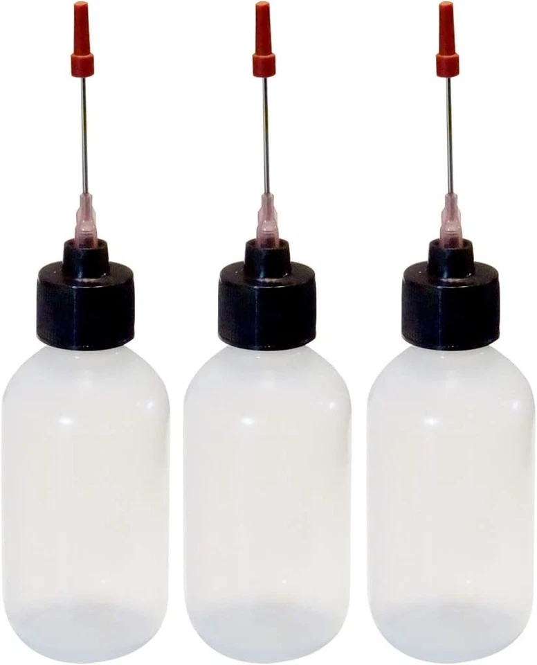 Frascos de aperto de 2 oz de grau médico com aplicadores de agulha de aço inoxidável - Pacote com 4 - Imagem 2 de 4