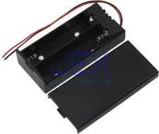 Twin/2X/Two 18650 DIY Battery Holder Case Box 7.4V With Power Switch & Wire