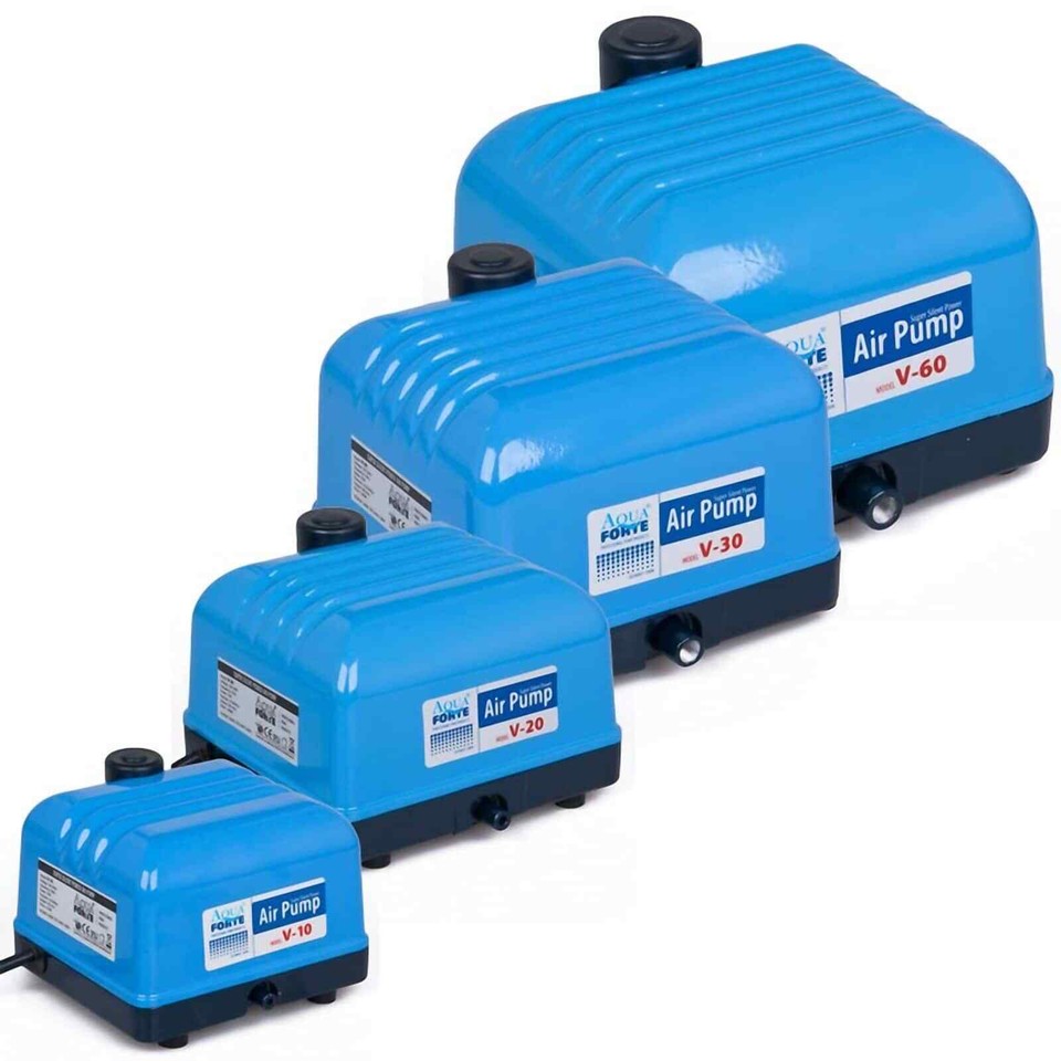 Bomba de aire AquaForte serie V bomba de oxígeno Hi-Flow estanque aireador compresor