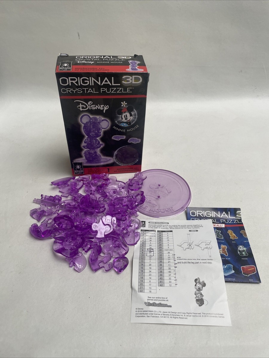 BePuzzled 3D Crystal Puzzle, Disney Minnie Mouse, 2nd Edition: 42