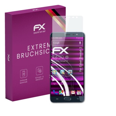 atFoliX Glasfolie für Cubot Cheetah 2 Displayfolie 9H Schutzpanzer